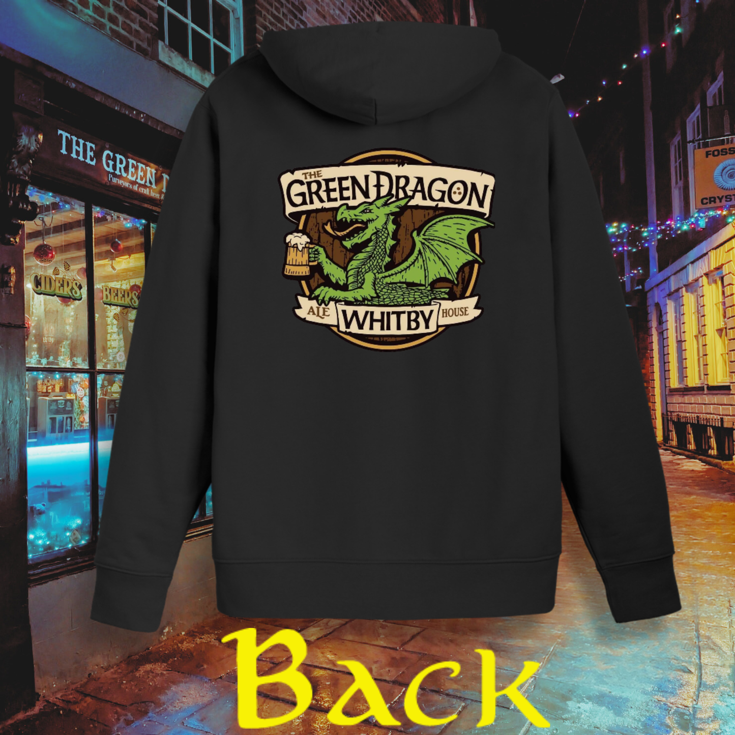 Green Dragon Zip Up Hoodie