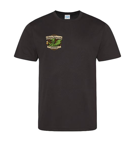Jet Black Printed T-shirt Front