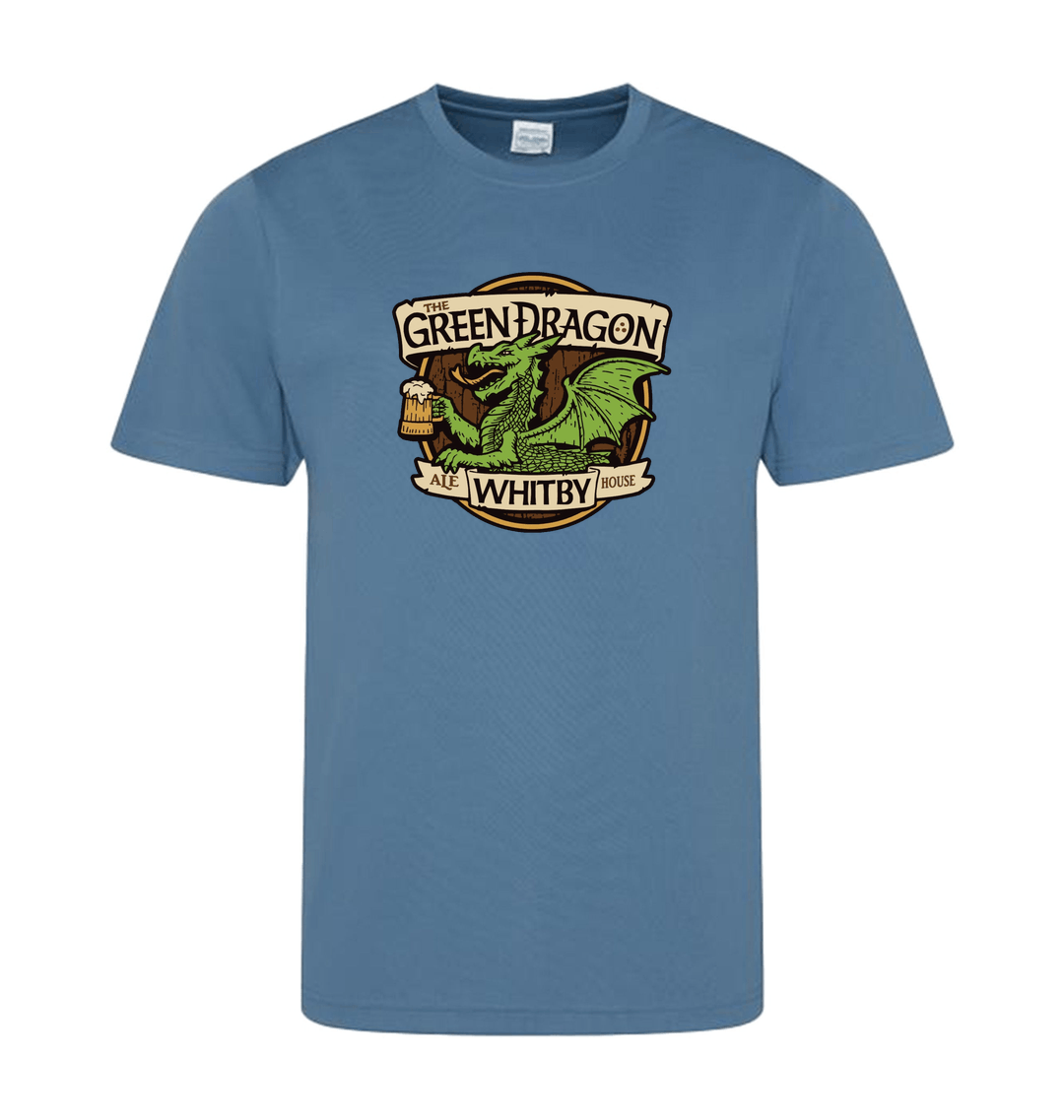 Airforce Blue Printed T-shirt