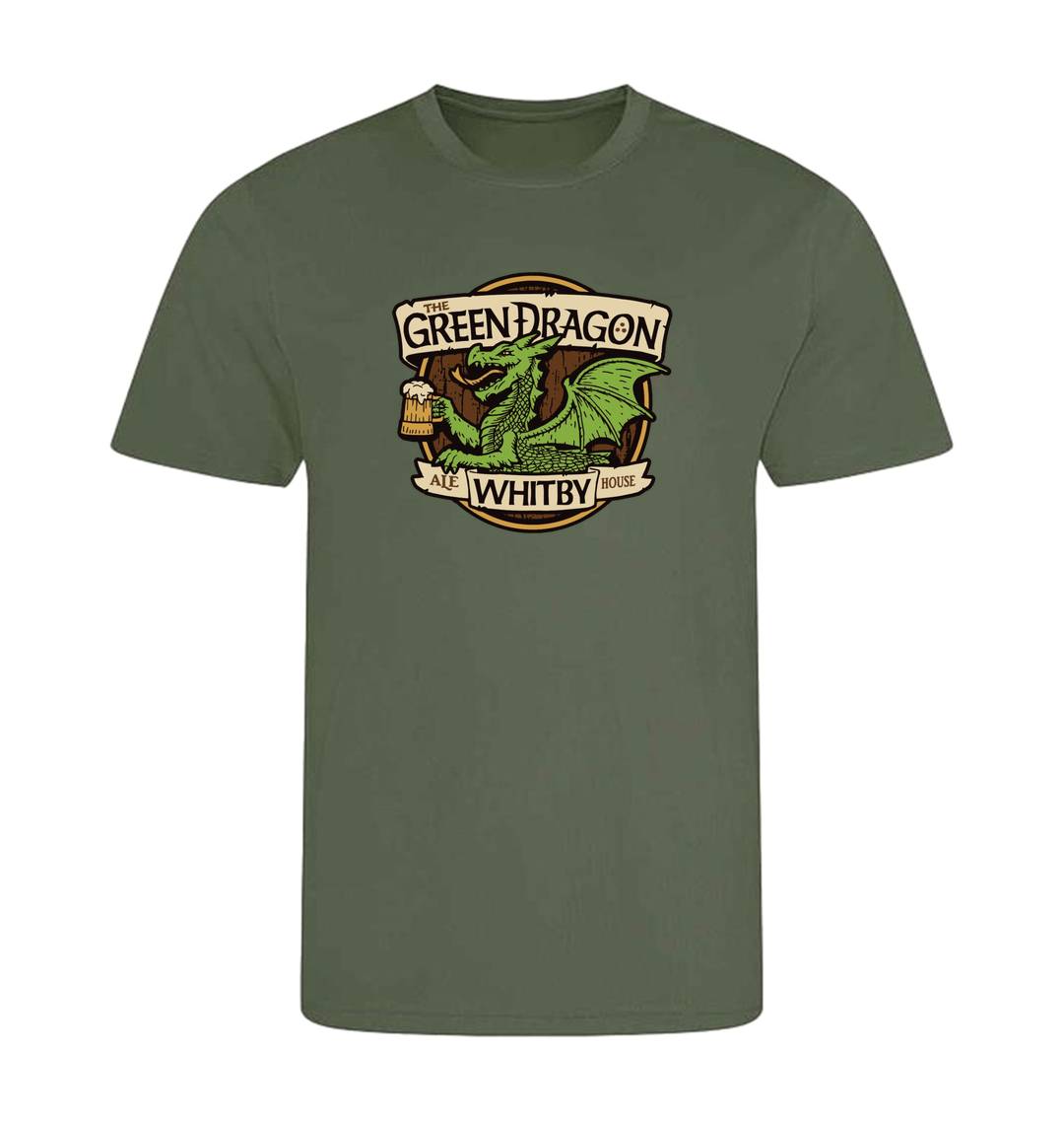 Earthy Green Printed T-shirt