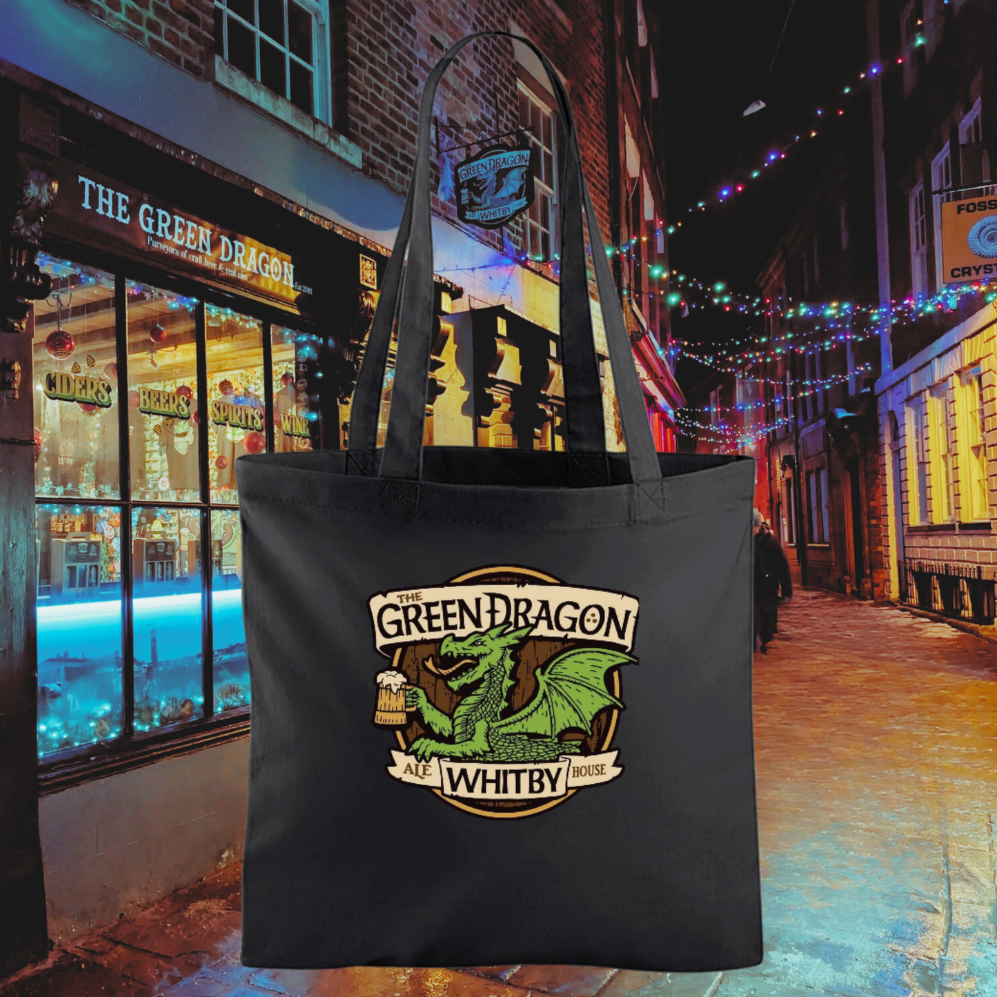 Green Dragon Tote Bag