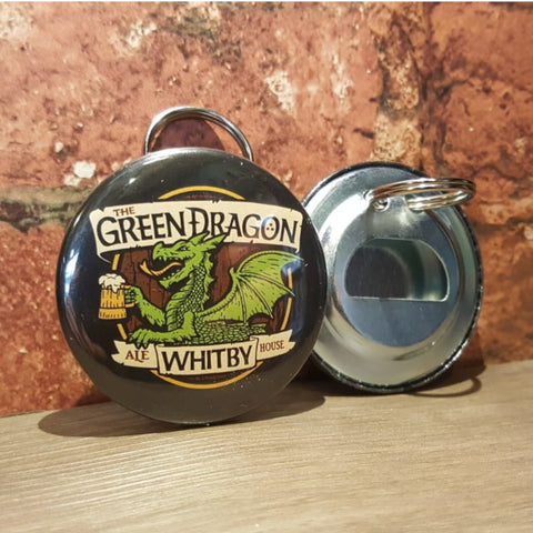 Green Dragon Bottle Opener Key Ring